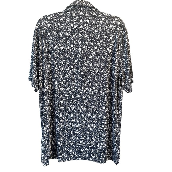 1764 Signature Men’s Large Golf Polo Blue White Floral Greenhouse Moisture Wick - Picture 2 of 6